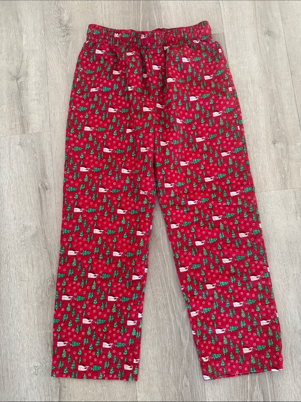 Vineyard Vines Kids Christmas Whale Lounge Pants Drawstring Size Medium 10-12